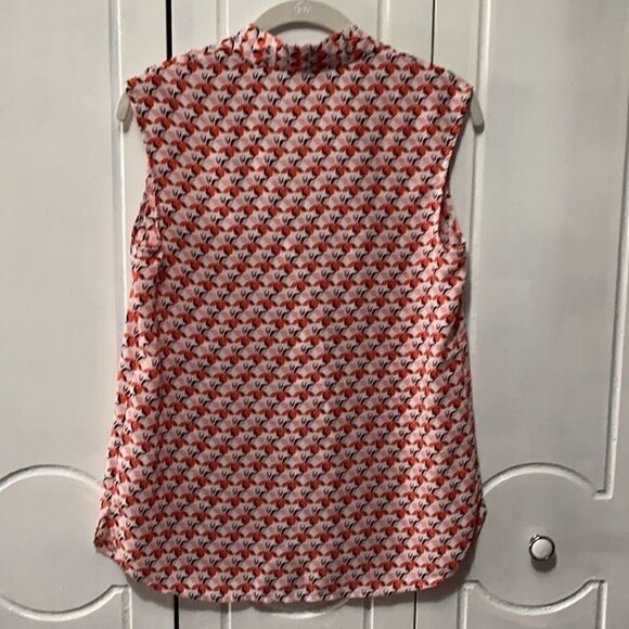 Halogen V-Neck Print Sleeveless Top Blouse size XS - Picture 5 of 7